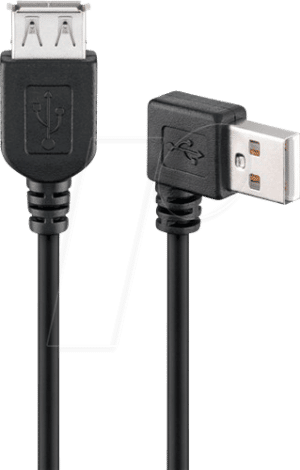 GOOBAY 95702 - USB 2.0 Hi-Speed Verlängerungskabel 90° 0