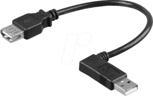 GOOBAY 95705 - USB 2.0 Hi-Speed Verlängerungskabel 90° 0