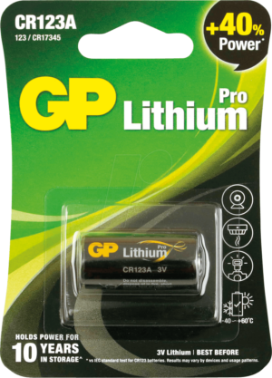 GP CR123A - Lithium Batterie