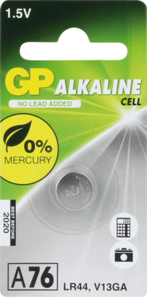 GP LR 44 - Alkaline Knopfzelle