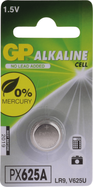 GP 625A - Alkaline Knopfzelle