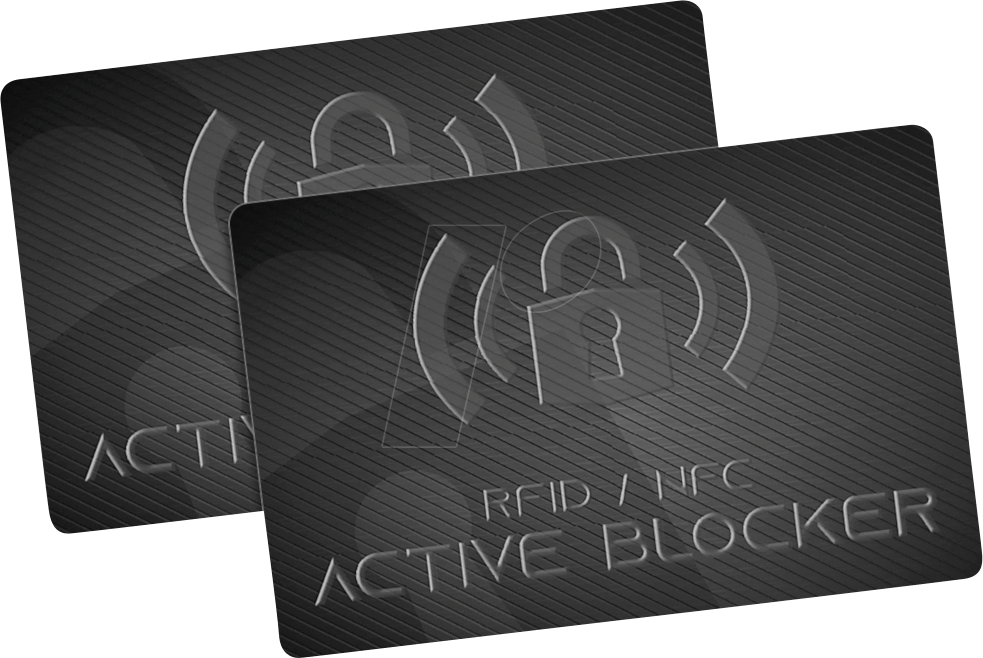 GRANHIN AB RFID2 - RFID 2er-Set GranHin Active Blocker Karte