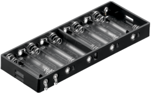 HALTER 10XUM3NDK - Batteriehalter für 10 Mignonzellen (AA)