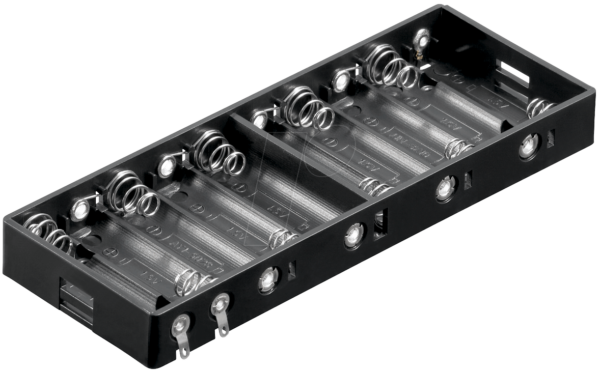 HALTER 10XUM3NDK - Batteriehalter für 10 Mignonzellen (AA)