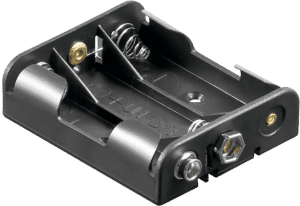 HALTER 3XUM3-DK - Batteriehalter für 3 Mignonzellen (AA)