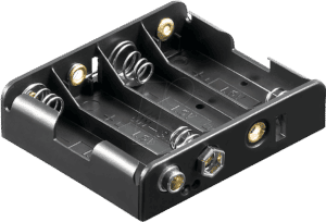HALTER 4XUM3-1DK - Batteriehalter für 4 Mignonzellen (AA)