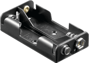 HALTER 2XUM3-DK - Batteriehalter für 2 Mignonzellen (AA)