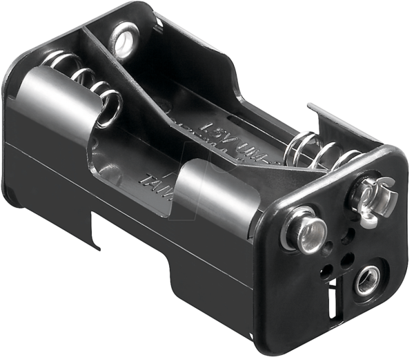 HALTER 4XUM3-QDK - Batteriehalter für 4 Mignonzellen (AA)