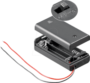HALTER 2XAA - Batteriehalter für 2 Mignon (AA)