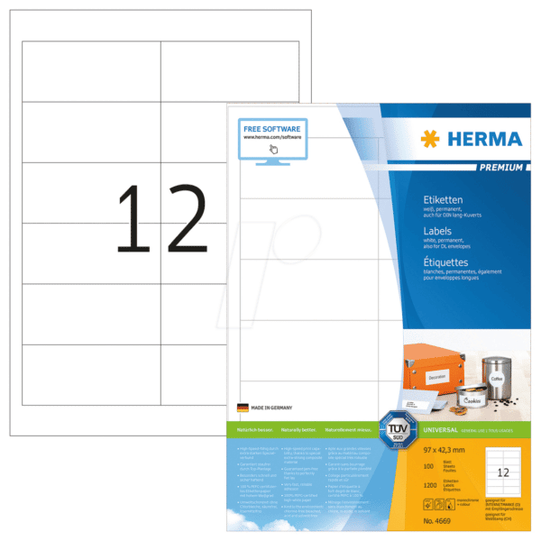 HERMA 4669 - PREMIUM Etiketten A4