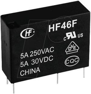 HF 46F 5V - Miniatur-Leistungsrelais HF