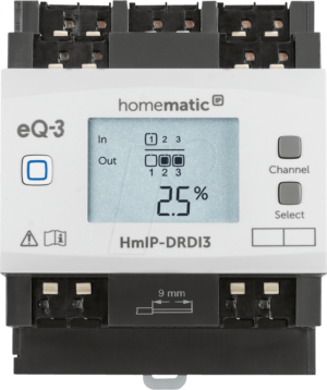 HMIP DRDI3 - Dimmaktor für Hutschienenmontage - 3-fach