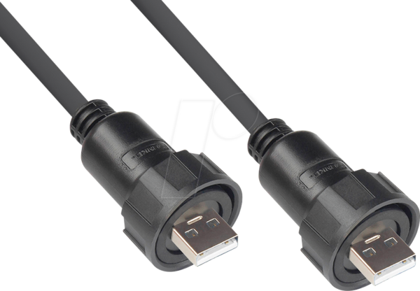 GC IC04-U202 - Steckverbinder - USB 2.0 Kabel Typ A  beidseitig Bajonett