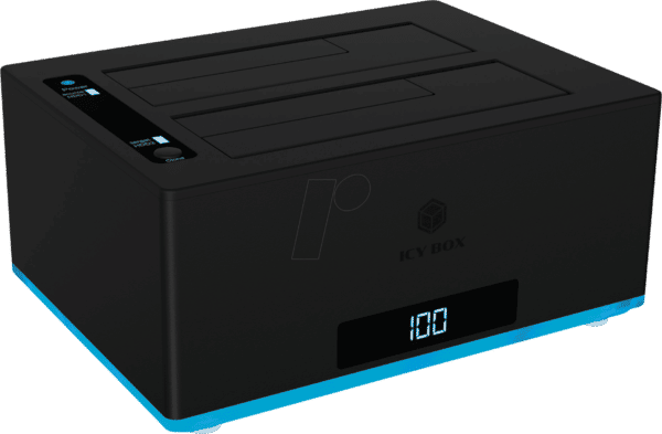 ICY IB-127CL-U3 - Dual Docking- und Klonstation 2.5''/3.5'' SATA HDD/SSD