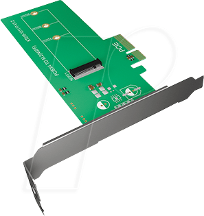 ICY IB-PCI208 - PCIe x4 > 1x M.2 Key M / Key B+M