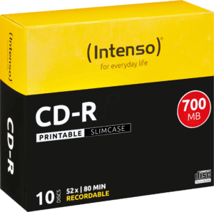 CD 8010 INT-P - Intenso CD-R / 700MB / bedruckbar / 10-er