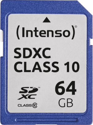 INTENSO 3411490 - SDXC-Speicherkarte 64GB