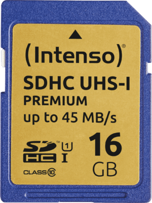 INTENSO 3421470 - SDHC-Speicherkarte 16GB