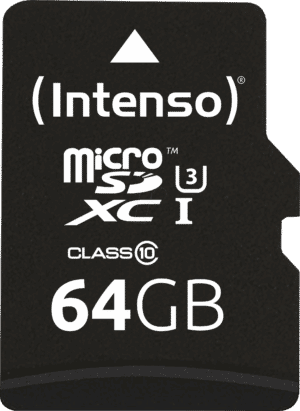 INTENSO 3433490 - MicroSDXC-Speicherkarte 64GB