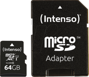 INTENSO 3424490 - MicroSDXC-Speicherkarte 64GB