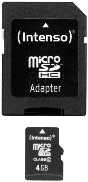 INTENSO 3413450 - MicroSDHC-Speicherkarte 4GB