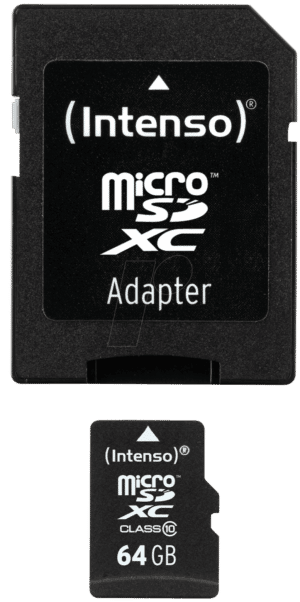 INTENSO 3413490 - MicroSDXC-Speicherkarte 64GB
