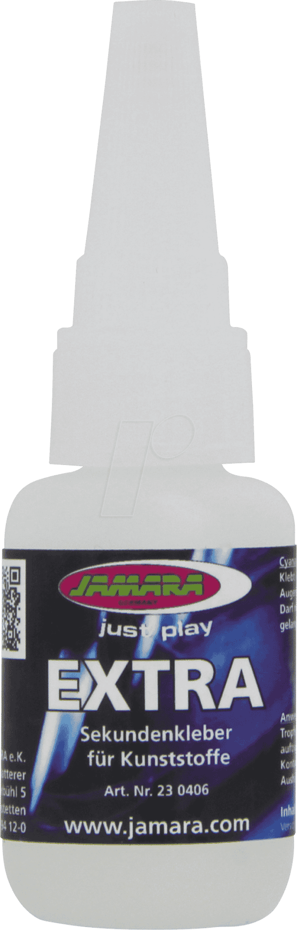 JAMARA 230406 - Sekundenkleber EXTRA für Kunststoffe 20g