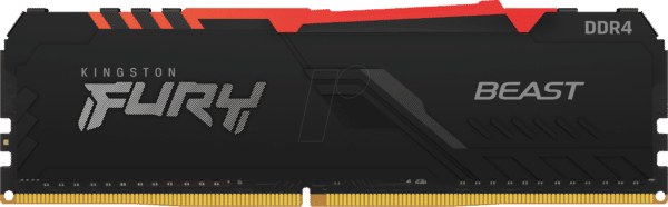 40KI1632-1016BR - 16 GB DDR4 3200 CL16 Kingston FURY Beast RGB