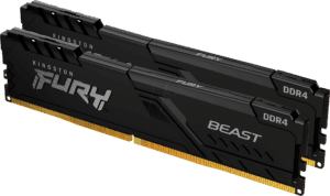 40KI0826-2016FB - 8 GB DDR4 2666 CL16 Kingston FURY Beast Black 2er Kit