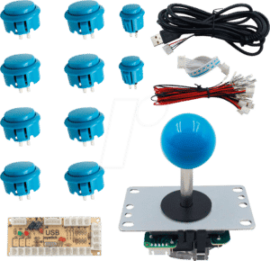 KUB ARC-BL - DIY Arcade Set Blau