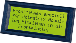 LCD FRONT 12 - LCD-RAHMEN für 2x 16 Zeichen