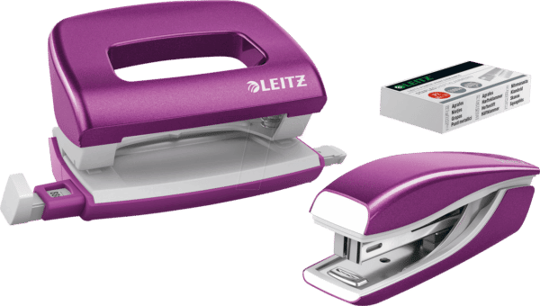 LEITZ 55612062 - NeXXt WOW Set Mini-Heftgerät und -Locher