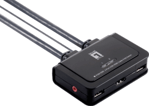 LEVELONE KVM0290 - 2-Port Kabel KVM Switch