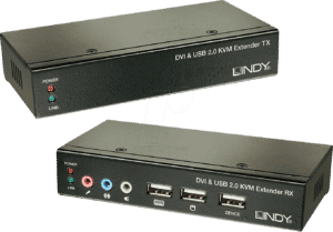 LINDY 39377 - DVI/USB/Audio KVM Extender über Cat.5 - 50 Meter