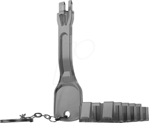 LINDY 40470 - RJ45-Port Schlösser mit Schlüssel (10 Stück)