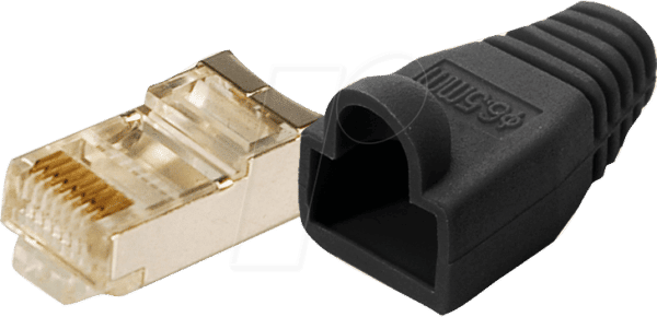 LOGILINK MP0012 - Modularstecker CAT5e schwarz 100 Stk.