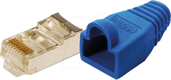 LOGILINK MP0014 - Modularstecker CAT5e blau 100 Stk.