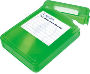 LOGILINK UA0133G - Festplatten Schutz-Box für 1x 3.5'' grün