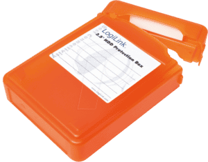 LOGILINK UA0133O - Festplatten Schutz-Box für 1x 3.5'' orange