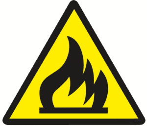W 74301-2 - Warnaufkleber: Feuergefährliche Stoffe