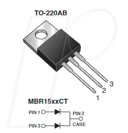 MBR 1545CTE3 VIS - Zweifach Schottky Diode