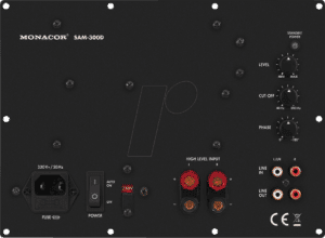 MON SAM-300D - Class-D-Subwoofer-Aktiv-Modul