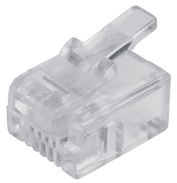 MP 4-4R - Modular Stecker RJ10 für Rundkabel