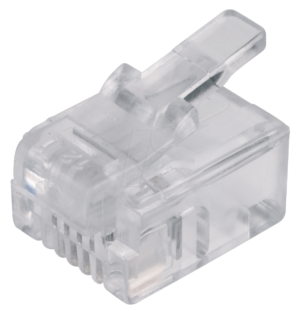 MP 6-4R - Modular Stecker RJ11 für Rundkabel