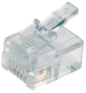 MP 6-6R - Modular Stecker RJ12 für Rundkabel