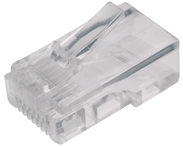 MP 8-8R - Modular Stecker RJ45 für Rundkabel