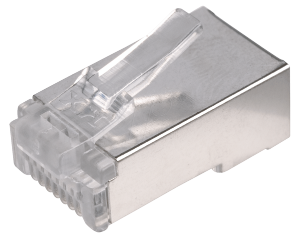 MP 8-8RG - Modular Stecker RJ45 für Rundk.