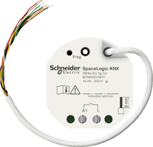 SE MTN6003-0011 - SpaceLogic KNX UP Schaltaktor 1-fach mit 3 Binäreingängen