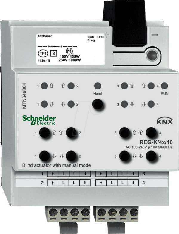 SE MTN649804 - Jalousieaktor REG-K/4x/10 mit Handbetätigung