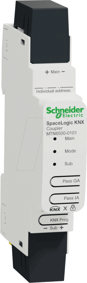 SE MTN6500-0101 - SpaceLogic KNX-Koppler DIN-Schiene